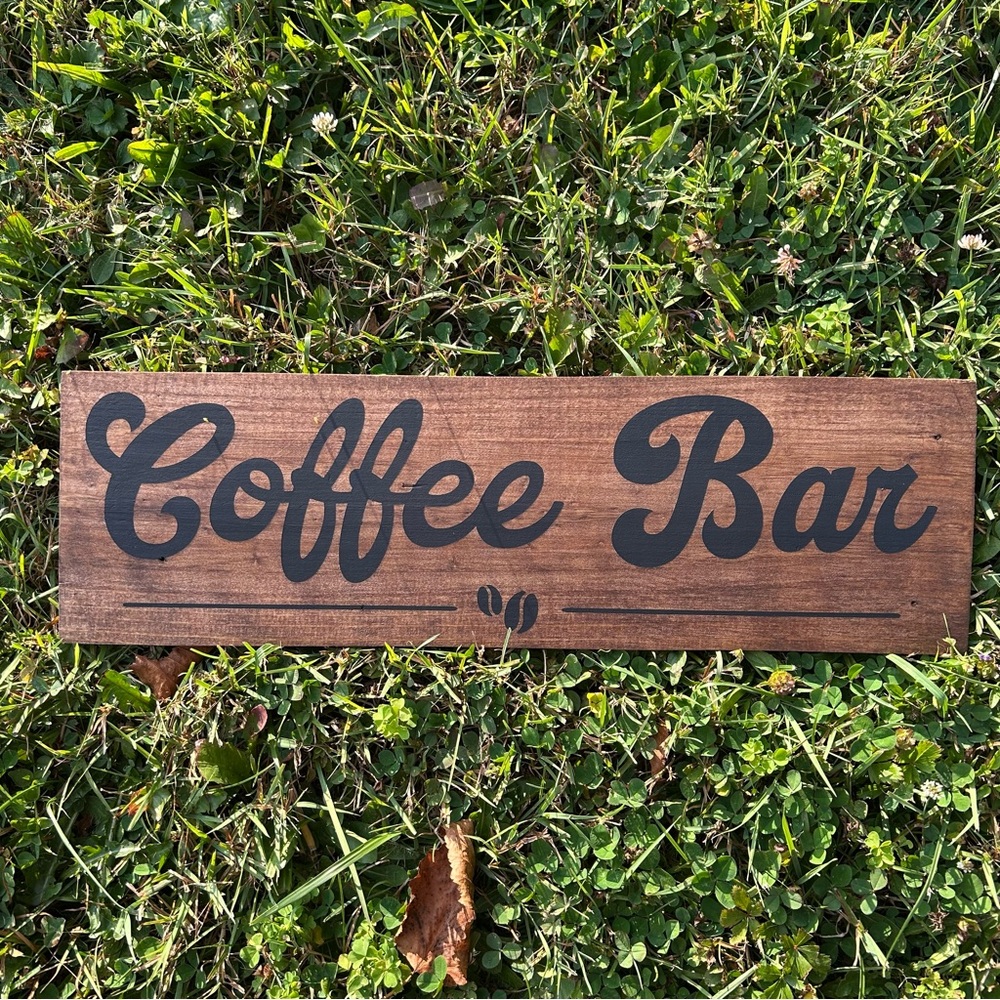 “Coffee Bar” Reclaimed Wood Sign
